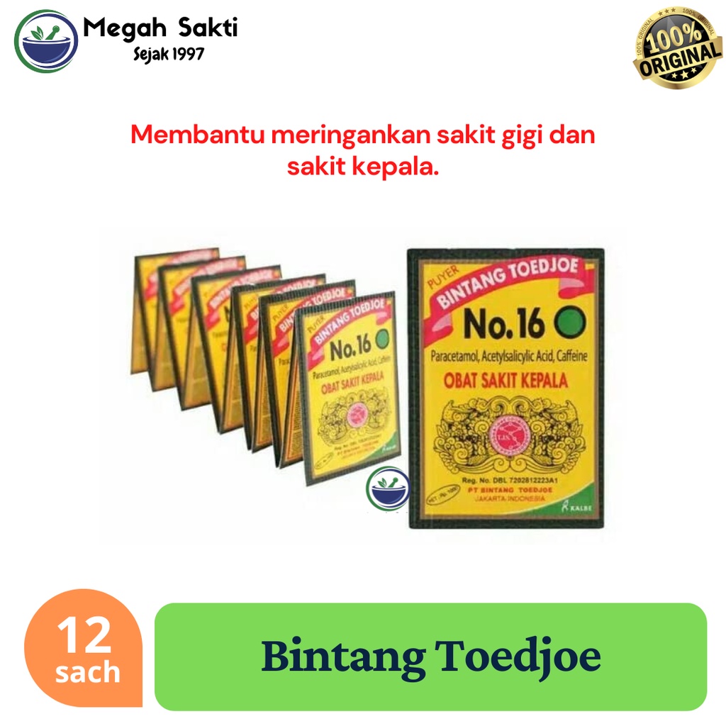 Jual MGS - Bintang Toedjoe / Puyer Bintang 7 / Puyer pereda Obat Sakit