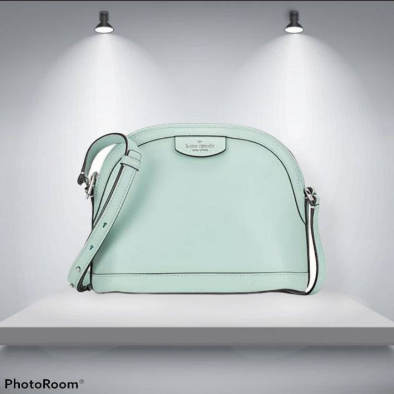 Kate newest Spade Sylvia Medium Dome Crossbody bag Frosted Spearmint Blue