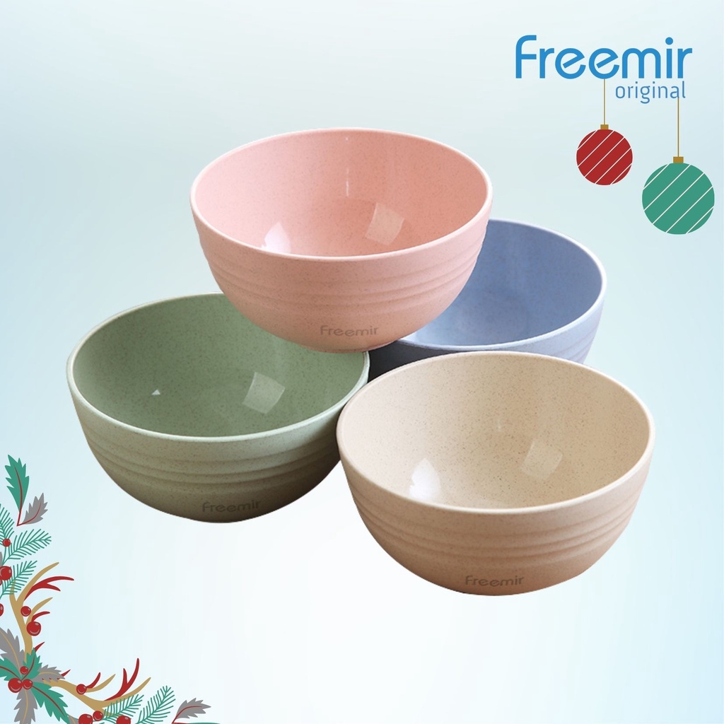 Jual Freemir Pcs Cm Mangkok Makan Wheat Straw Bowl Mangkuk Plastik