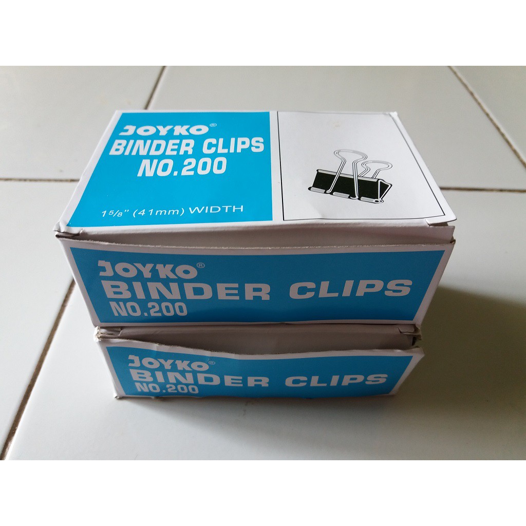 Jual Binder Clip Joyko 200 (1 kotak besar isi 12 pcs) Shopee Indonesia