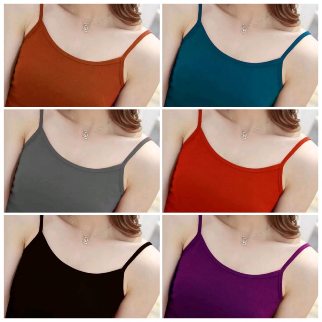Jual Singlet Wanita Tali kecil Kaos Dalam tanktop tengtop tangtop polos ...