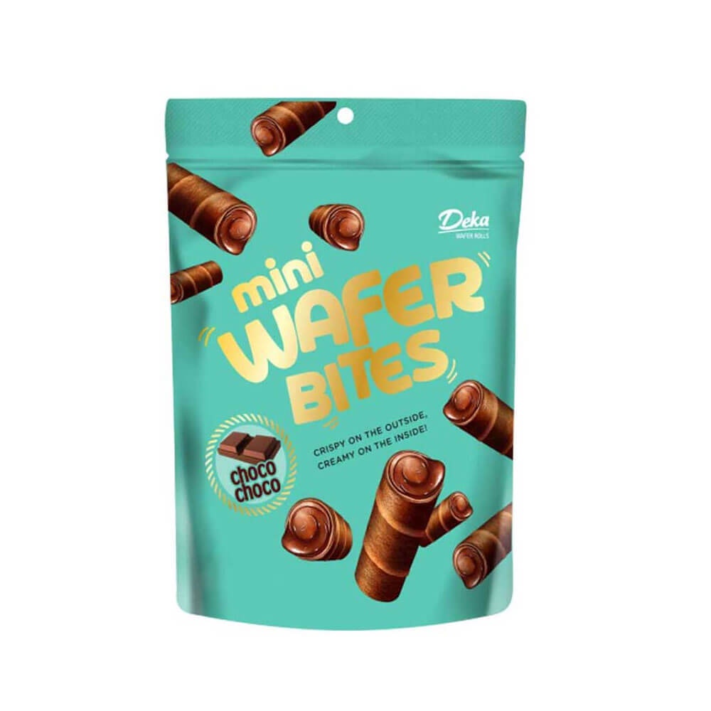 Jual SNACK | DEKA MINI WAFER ROLL BITES CHOCOLATE 80G | Shopee Indonesia
