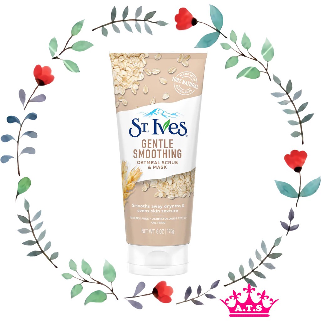 Jual St Ives Gentle Smoothing Oatmeal Scrub And Mask 170g Shopee Indonesia 3339