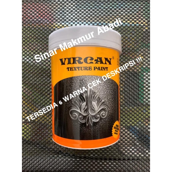 Jual Vircan Texture Paint Base/ Cat Texture 6 Warna 1 L Shopee Indonesia