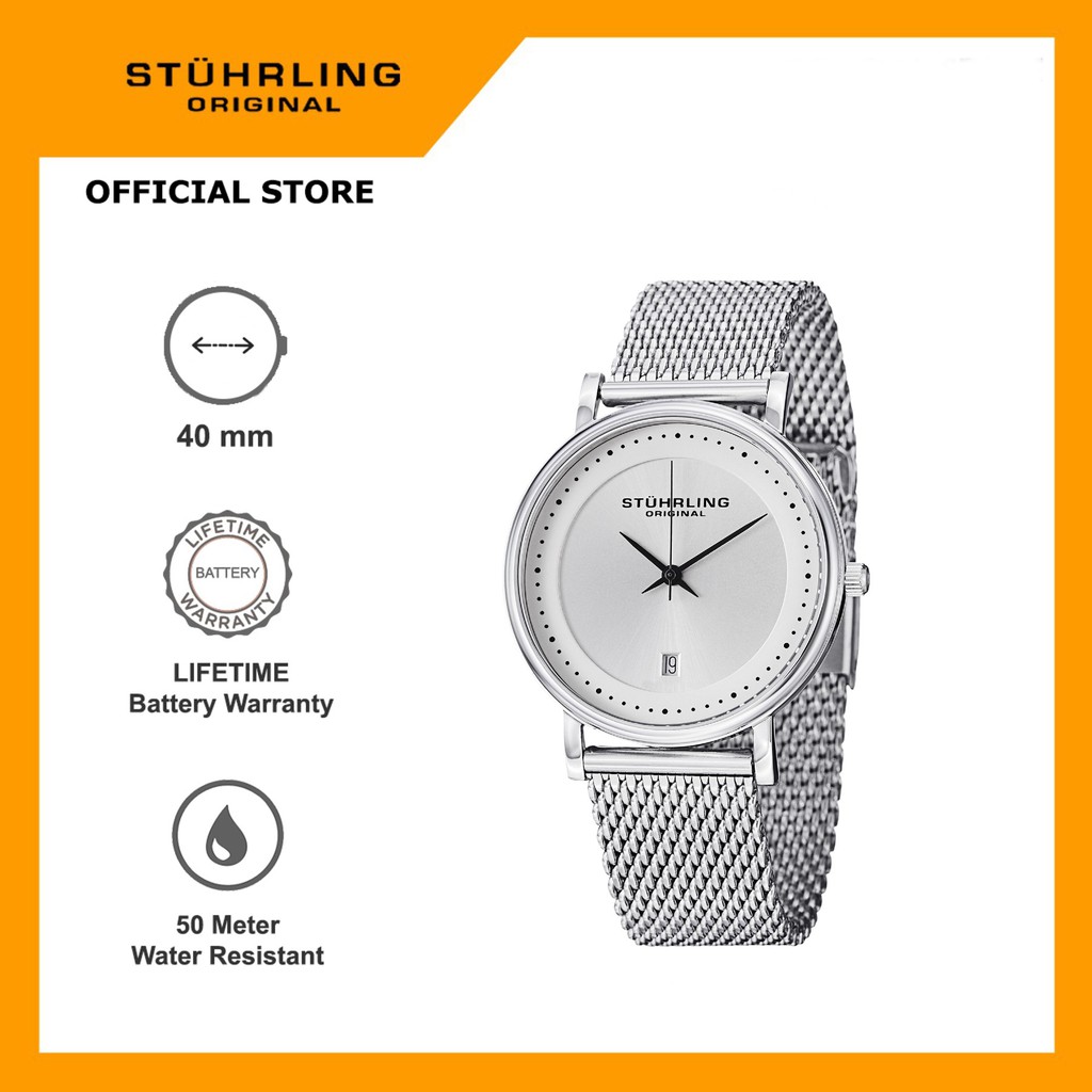 Jual Jam Tangan Pria Swiss Quartz Analog Stuhrling Casatorra Elite