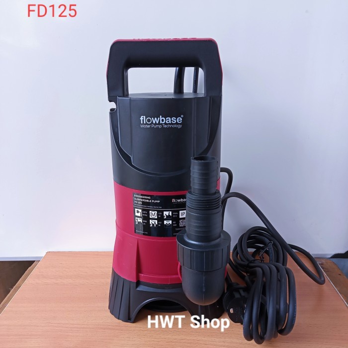 Jual Pompa Celup Air Kotor 125 Watt Flowbase FD125 ~ Submersible Pump ...