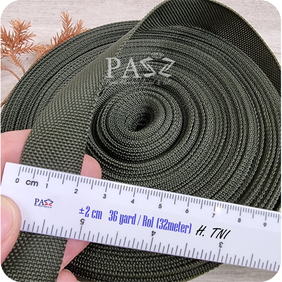 Jual Tali Webbing Pelipit / Bisban / PCR 2 cm 36 Yard/rol (32Meter ...