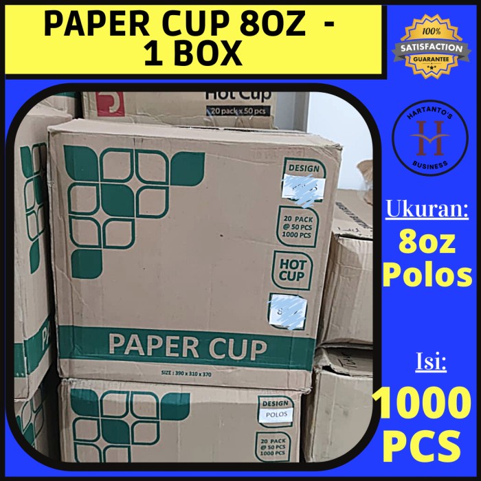 Jual Paper Cup Oz Polos Dus Shopee Indonesia