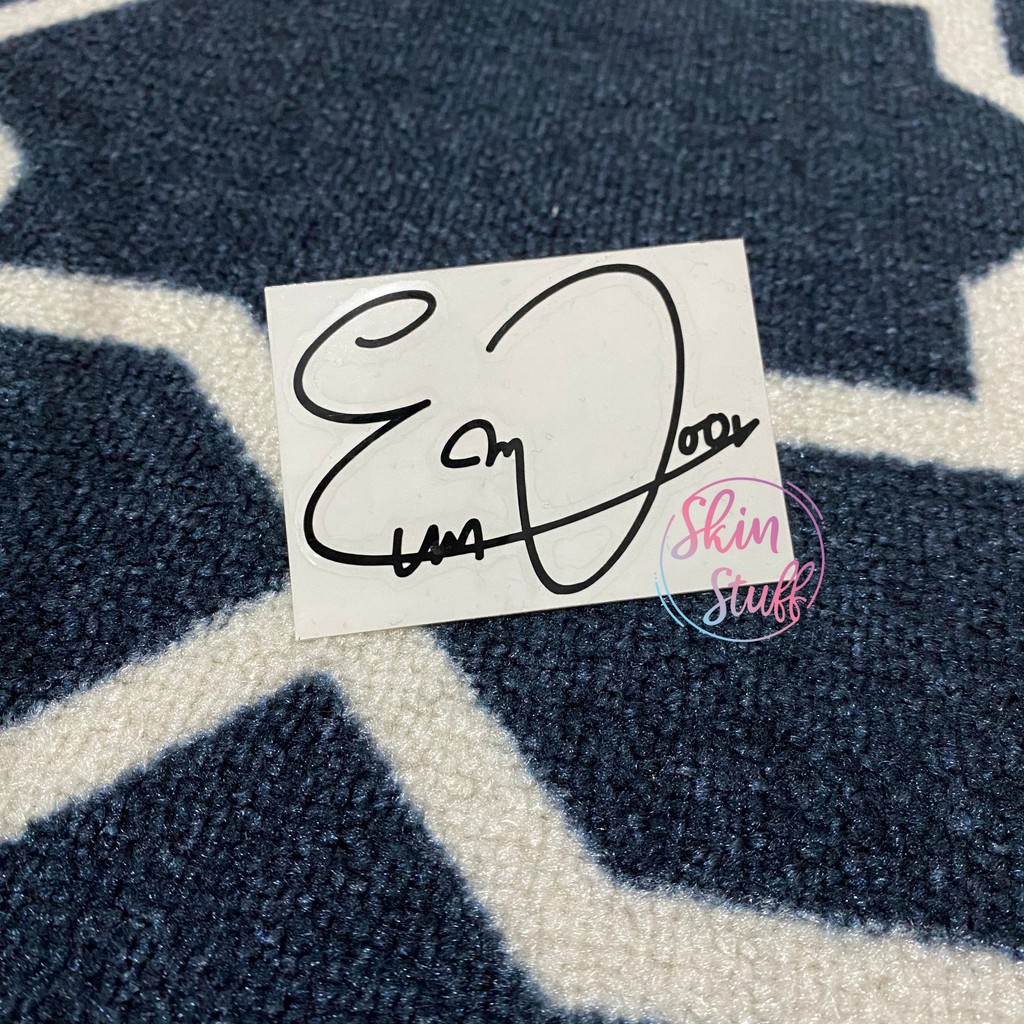 Astro Cha Eunwoo Signature Decal Sticker Sticker TTD