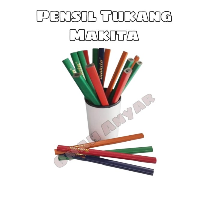 Jual Pensil Kayu Tukang Bangunan Makita Shopee Indonesia