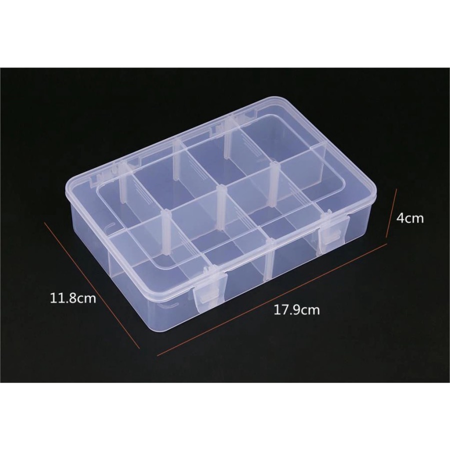 Jual Storage Box 8Slot Tempat Penyimpanan Komponen Elektronik 195*127 ...