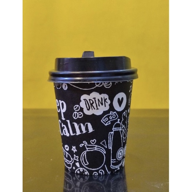 Jual Paper Cup 8ozgelas Kertas Kopi Lid Tutup 8oz Tahan Panas Isi50pcs Shopee Indonesia 1304