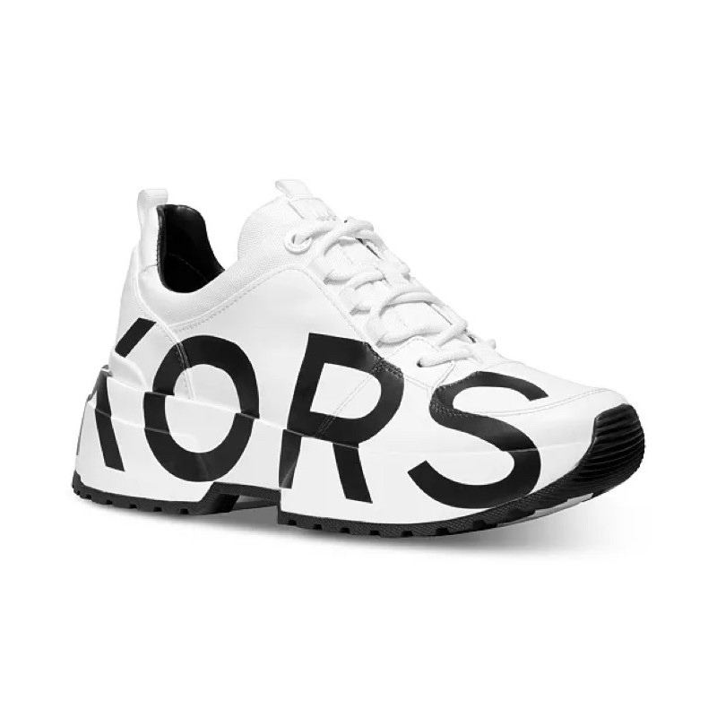 Jual michael kors mk cosmo trainer white chessa scuba | Shopee Indonesia