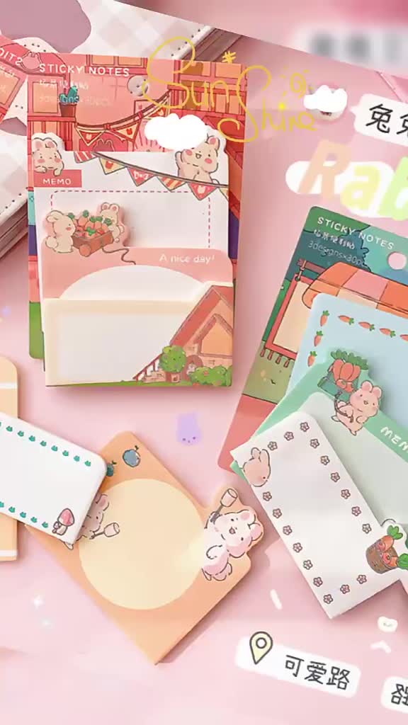 Jual SuperKawaii - [SK119] sticky notes 3 jenis varian isi 90 lembar ...
