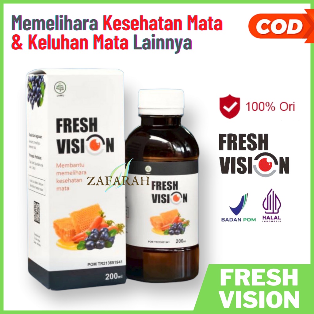 Jual FRESH VISION Obat Mata Herbal / Suplemen Mata Madu FRESH VISION ...