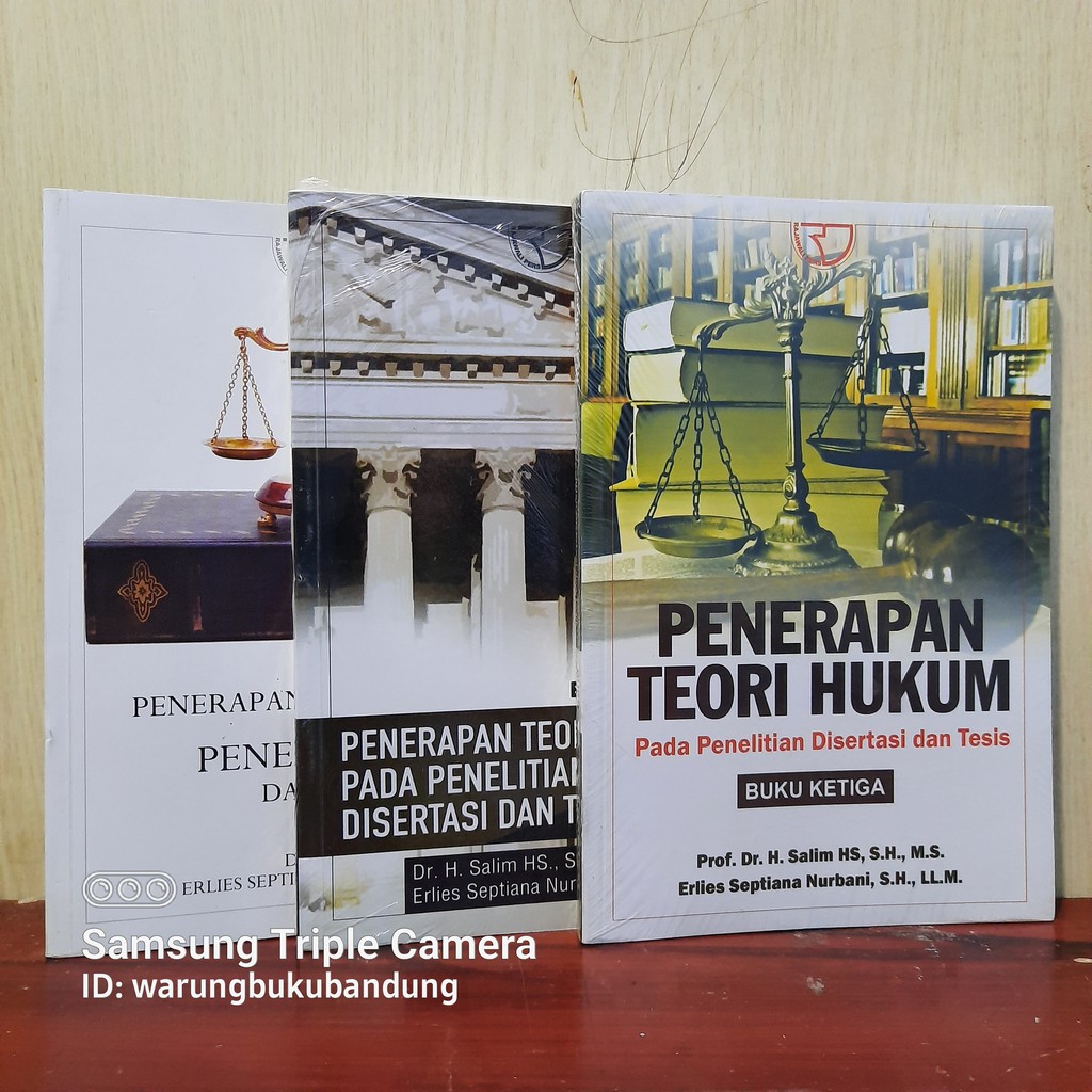 Jual Paket Buku Penerapan Teori Hukum Pada Penelitian Disertasi Dan ...