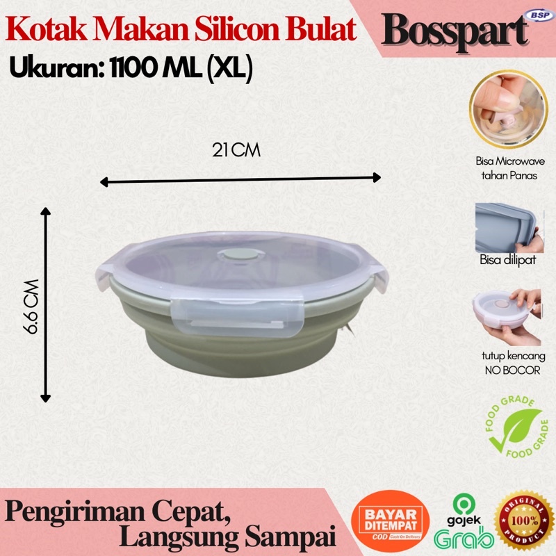 Jual Tempat Makan Silikon Kotak Makan Silicone Food Container Silicon Expandable Wadah 3455