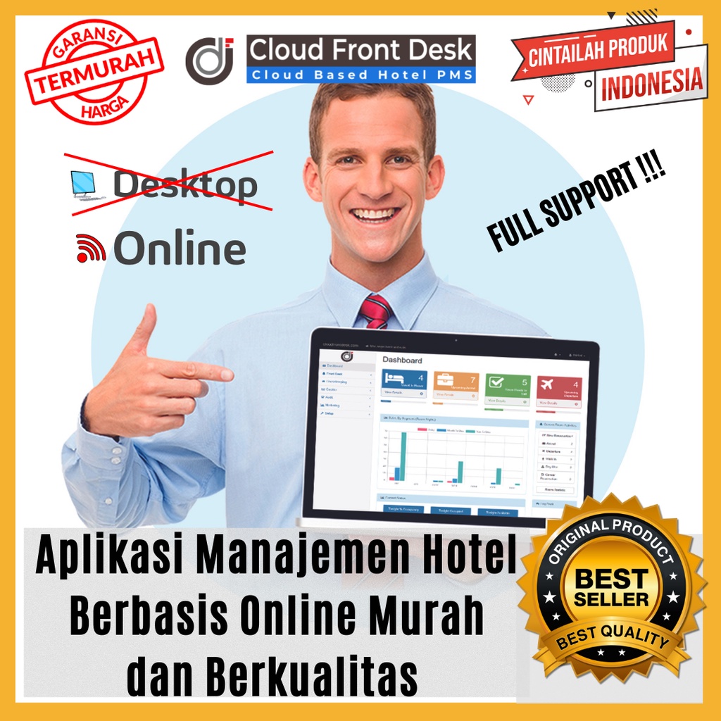 Jual Aplikasi Manajemen Hotel Online / Software Aplikasi Laporan Hotel ...