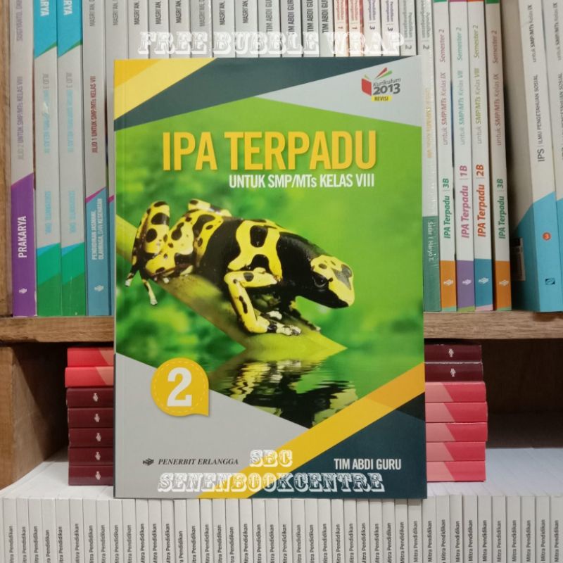 Jual Buku Ipa Terpadu Kelas 2viii 8 Smp K13 Revisi Erlangga Shopee Indonesia