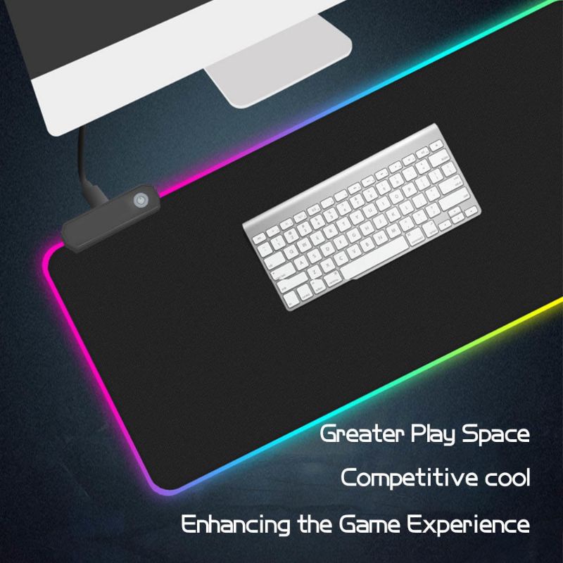 Jual Gaming Mouse Pad Glowing RGB LED High Precision 250 x 300 x 4mm ...