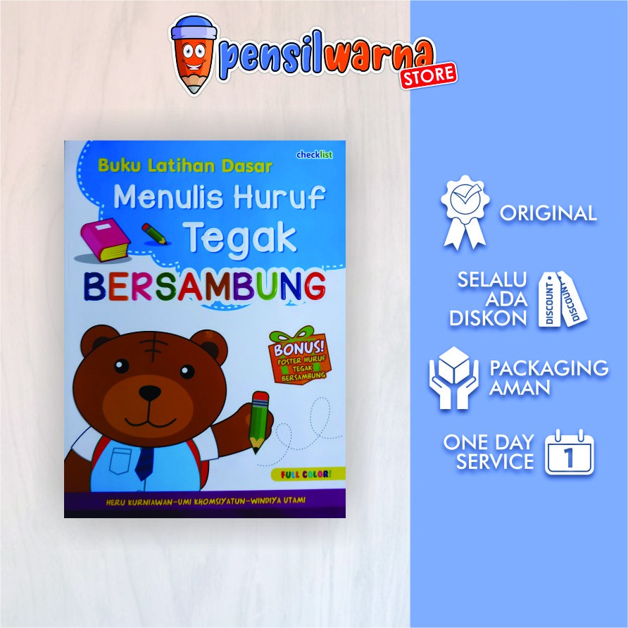 Jual Buku Latihan Dasar Menulis Huruf Tegak Bersambung - Checklist ...