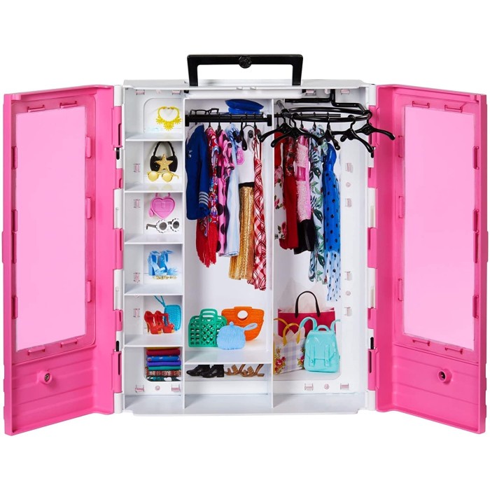 Jual Barbie Fashionistas Ultimate Closet Portable - Lemari Baju Barbie ...