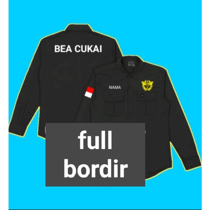 Jual Kemeja Bea Cukai Full Bordir Kemeja Bea & Cukai Kemeja Bea Dan ...