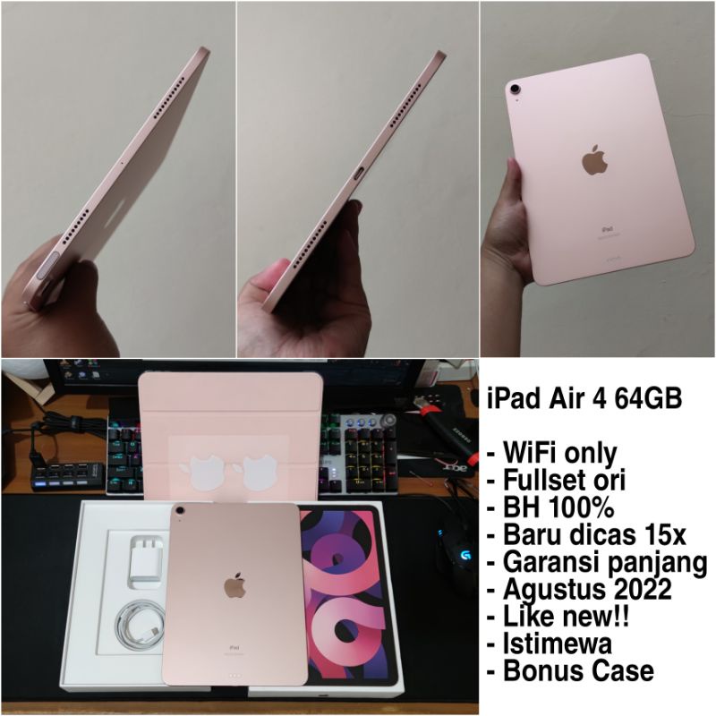 Jual Ipad Air 4 64gb Baru 15x Cass Bh 100 Fullset Shopee Indonesia