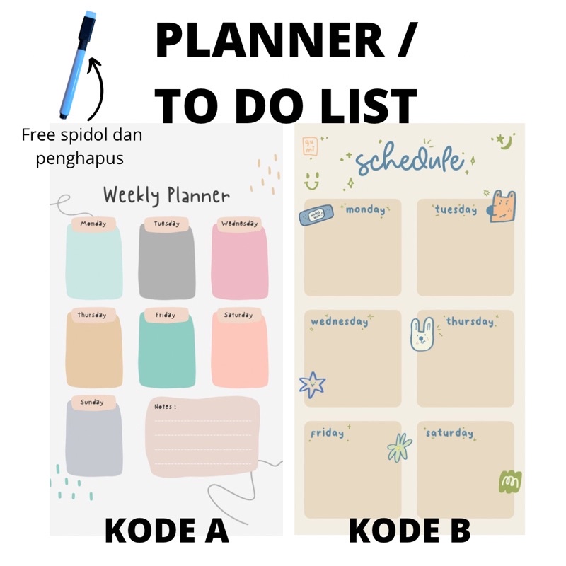 Jual PLANNER /TO DO LIST | Shopee Indonesia