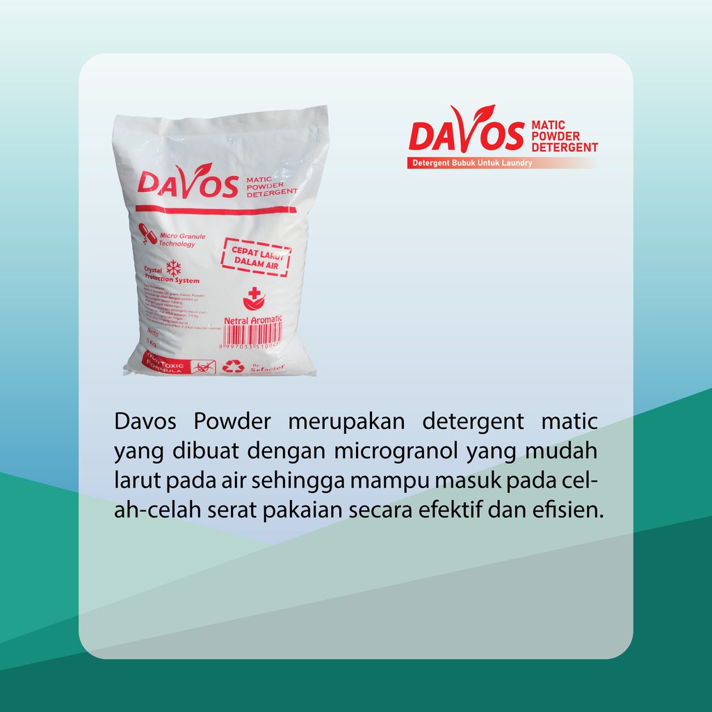 Jual DAVOS MATIC POWDER DETERGENT | Shopee Indonesia
