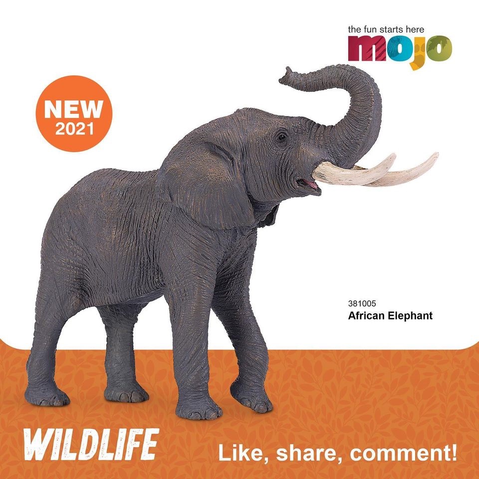 Jual Mojo Fun African Elephant / Gajah Afrika - Wildlife Collection ...