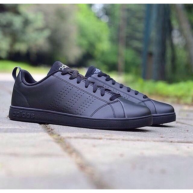 Original Adidas Neo Advantage Full Black made in indonesia