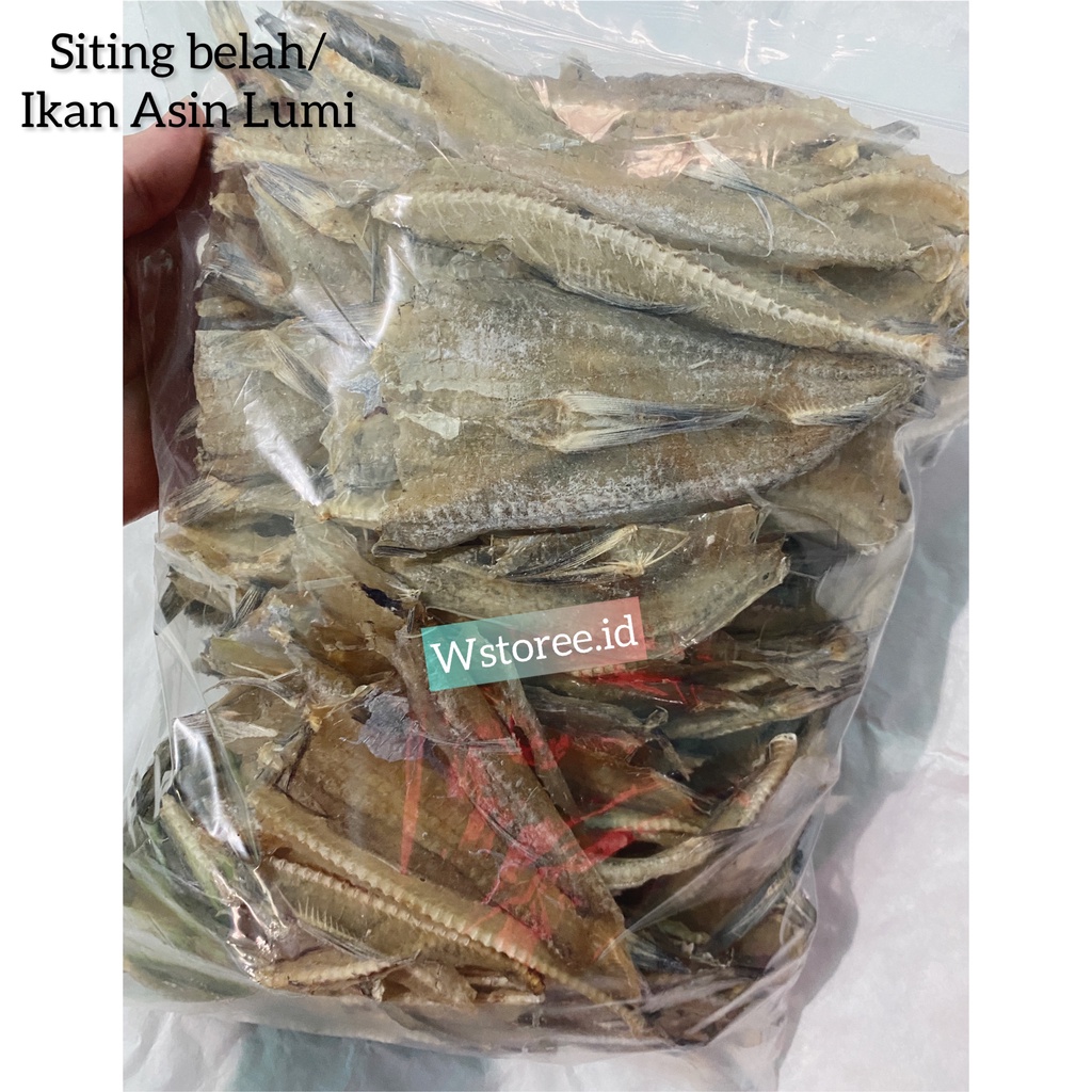 Jual Ikan Asin Lomek Belah Siting Belah 1kg Shopee Indonesia