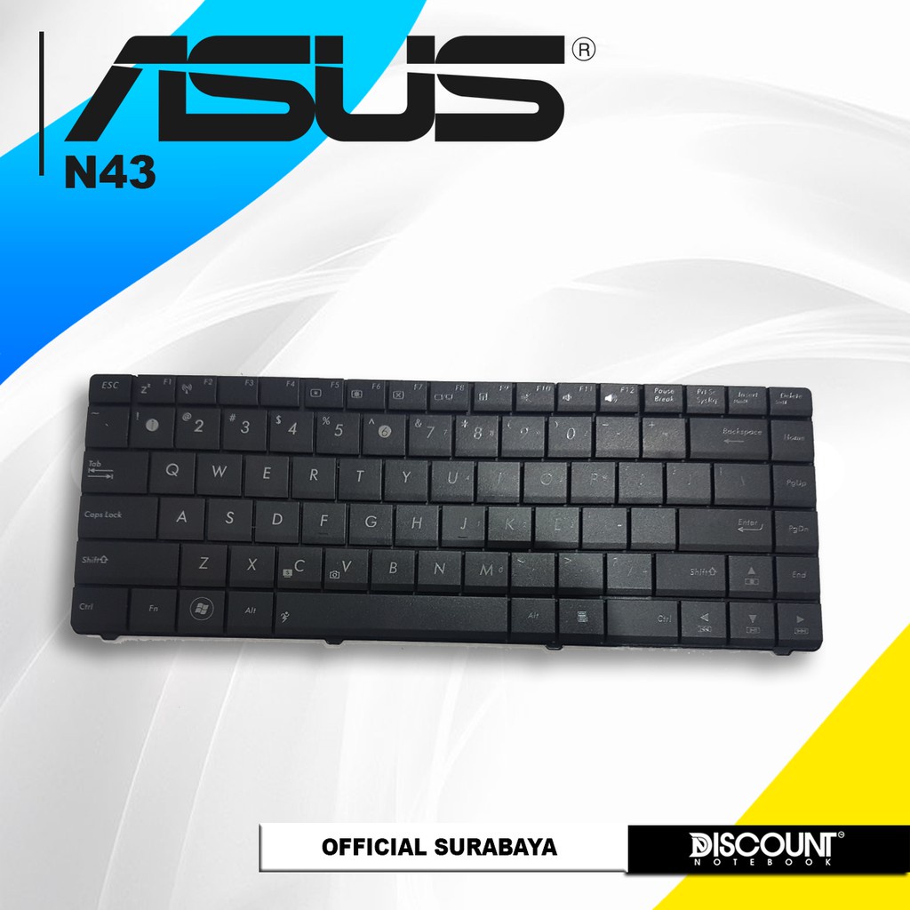 Jual KEYBOARD LAPTOP ASUS N43, X44, X45 (tanpa baut) | Shopee Indonesia