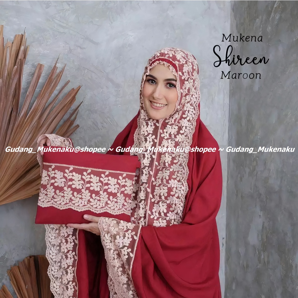 MUKENA DEWASA SHIREEN FULL RENDA KD BAHAN KATUN MIKRO PREMIUM FREE TAS