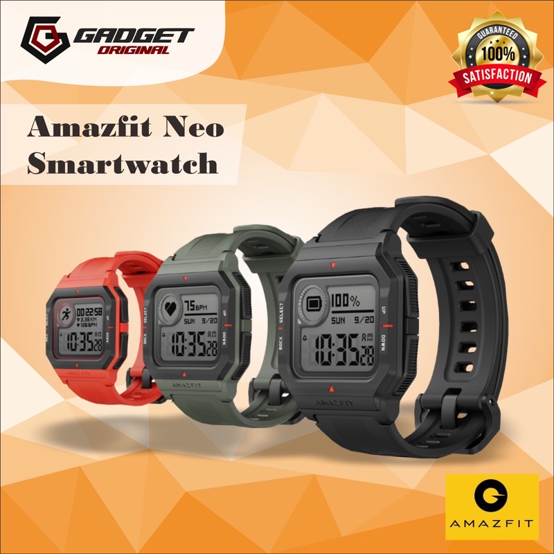 Jual Amazfit Neo Retro Sport Fashion Smartwatch 28 Days Long