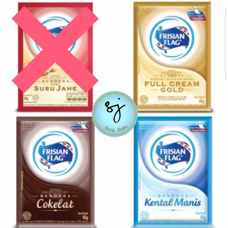 Jual Frisian Flag Bendera Susu Kental Manis Sachet 38 Gram (6Pcs