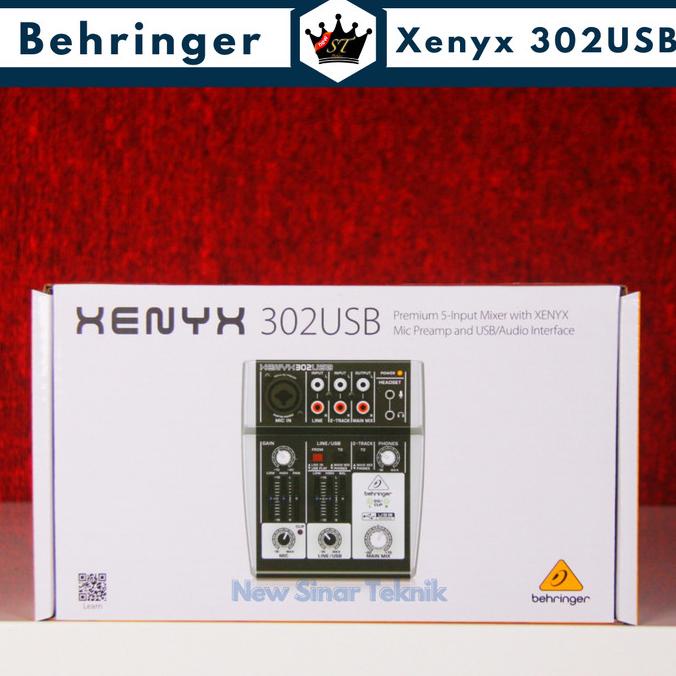Jual Mixer BEHRINGER XENYX 302 USB dengan USB / Audio Interface