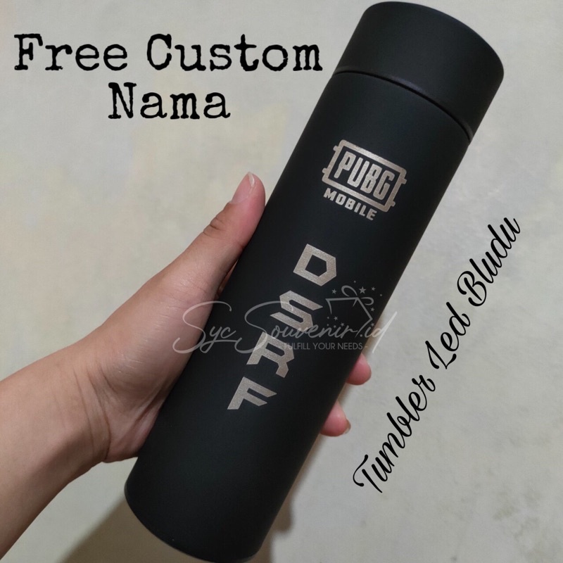 Jual Tumbler Custom Botol Led Rubber 500ml Termos Led Suhu Lapisan Karet Botol Minum Untuk 9880