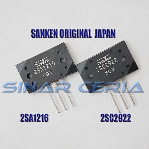 5 Coppie Transistor Sanken 2SA1216-G / 2SC2922-G (2SA1216/2SC2922) - MT-200 - Nuovi