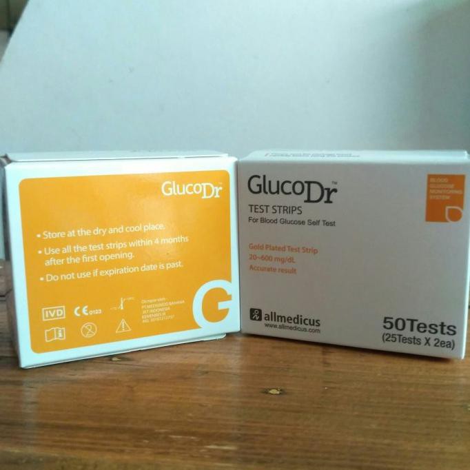Jual Strip Gula Darah Biosensor Gluco Dr 50 Strip Cek Glucodr Bio ...