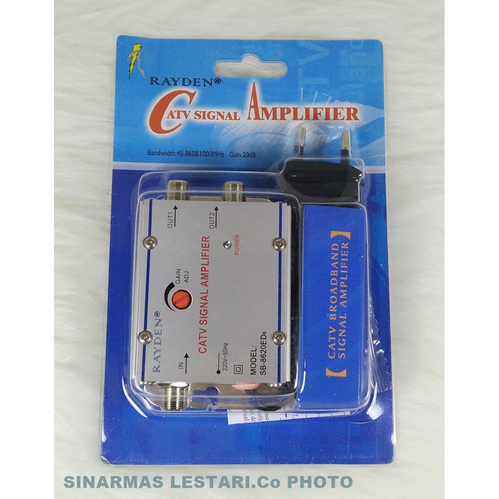 Jual Penguat Sinyal Tv Signal Booster Catv Amplifier Splitter Raiden Shopee Indonesia