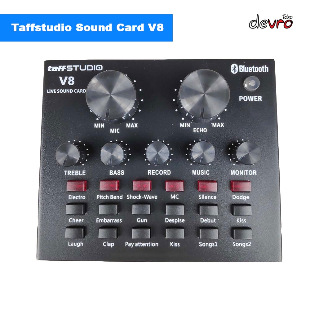 Jual TaffStudio - ZLive - Audio USB External Soundcard V8 Live ...