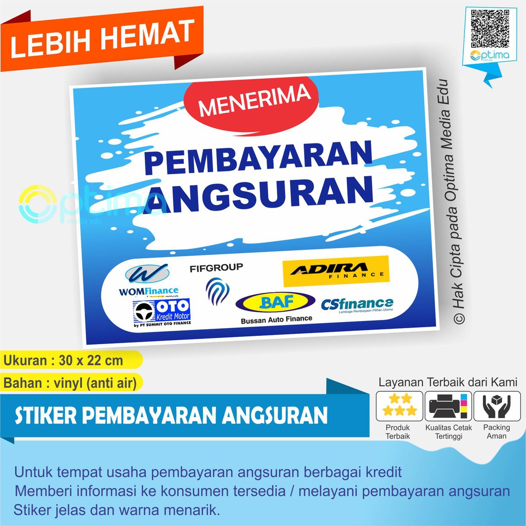 Jual STIKER PEMBAYARAN ANGSURAN | Shopee Indonesia