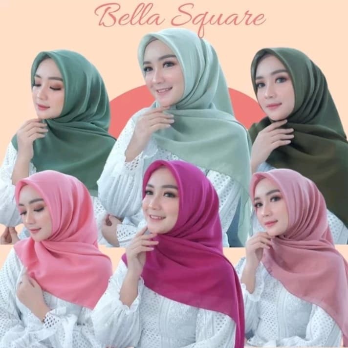 Promo Hijab Segi Empat Bella Square Termurah Warna Terlengkap