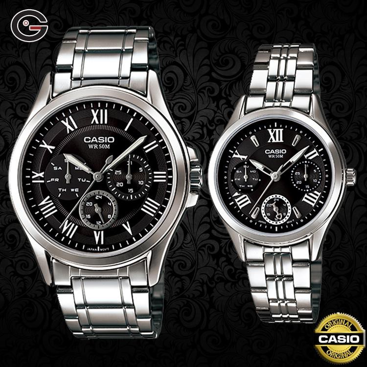 Jam couple 2025 casio original