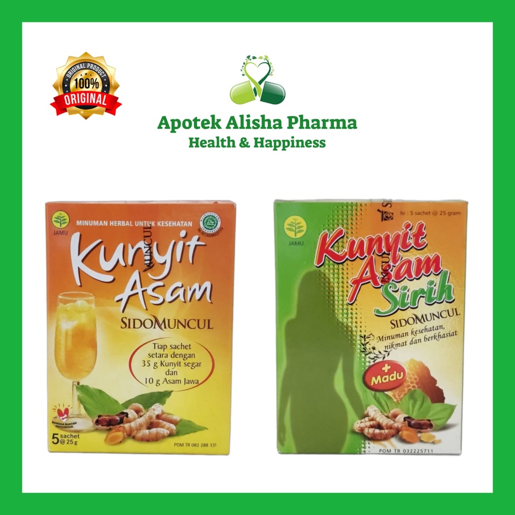 Jual Kunyit Asam Sidomuncul Kuning / Kunyit Asam Sirih Sido Muncul ...