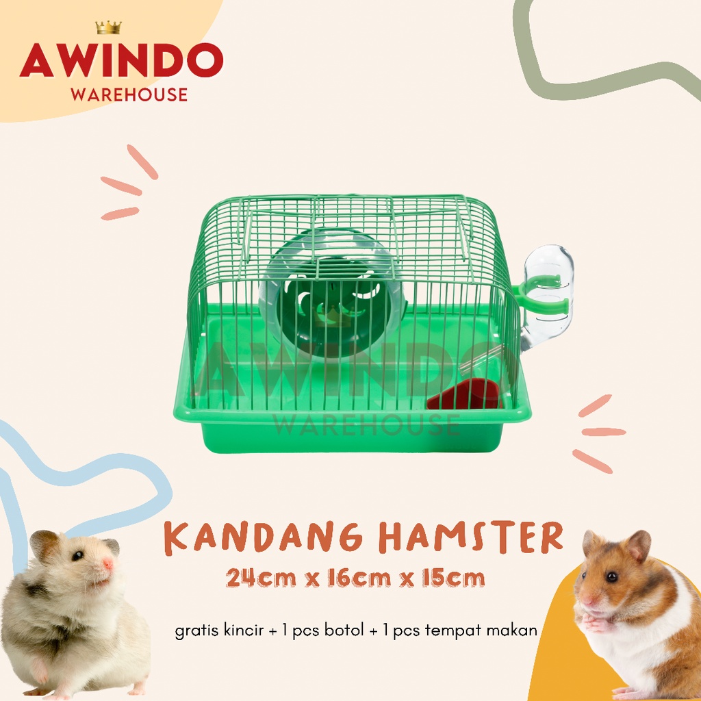 Jual KANDANG HAMSTER 117 - Rumah Kandang Hamster Tikus Burung Sugar ...