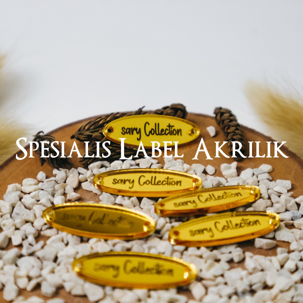 Jual Label Hijab Label Baju Label Akrilik Custom Label Label