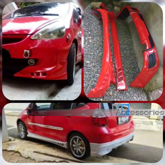Jual front depan dan belakang Bodykit addon Khusus Honda Jazz GD3 fit